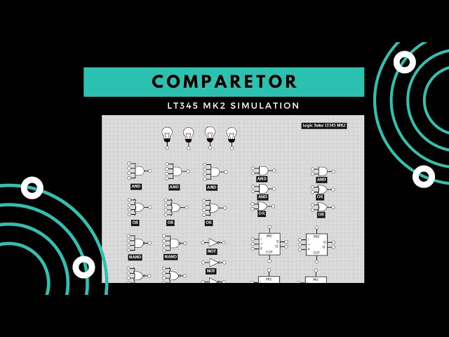 Comparetor Connection LT345 MK2 Logic Tutor Simulation