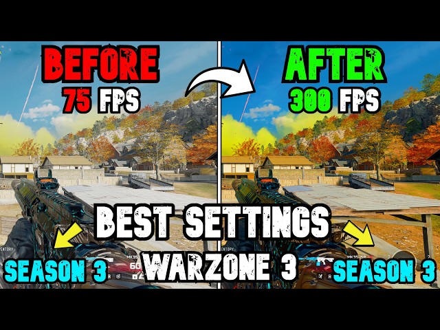 BEST PC Settings for Warzone SEASON 3 RELOADED! (Optimize FPS & Visibility)