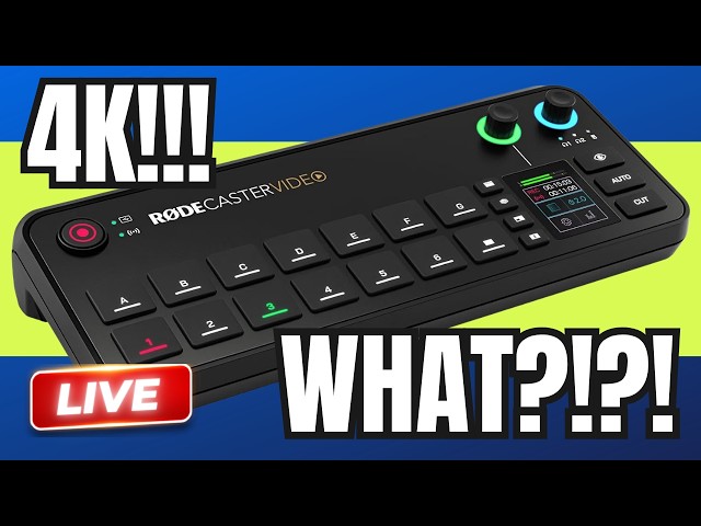 Rodecaster Video Finally Gets 4K! (But There's A Catch)