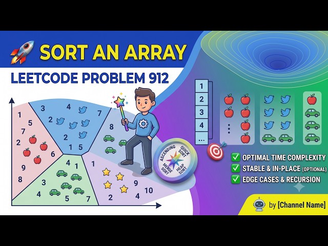 LeetCode 912 - Sort an Array | Merge Sort Explained | EasyAlgoAI