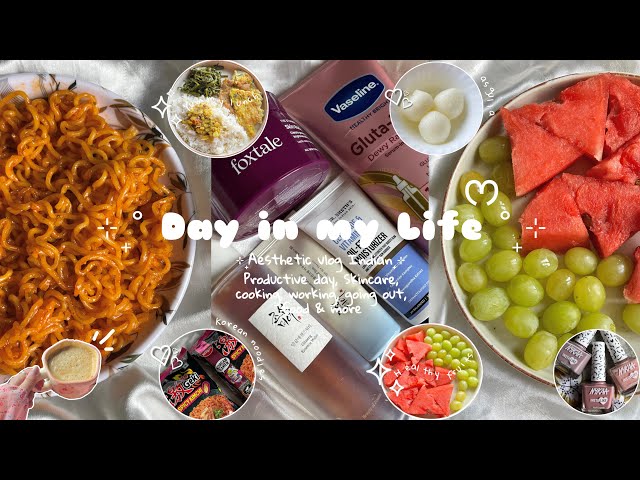 Day in my Life ♡ | Aesthetic vlog Indian 💌| Skincare, cooking🫧🍧 #minivlog #food #weeklyvlog #explore