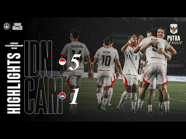 HIGHLIGHTS | Indonesia 5 vs 1 Cambodia | 2026 ASEAN Championship