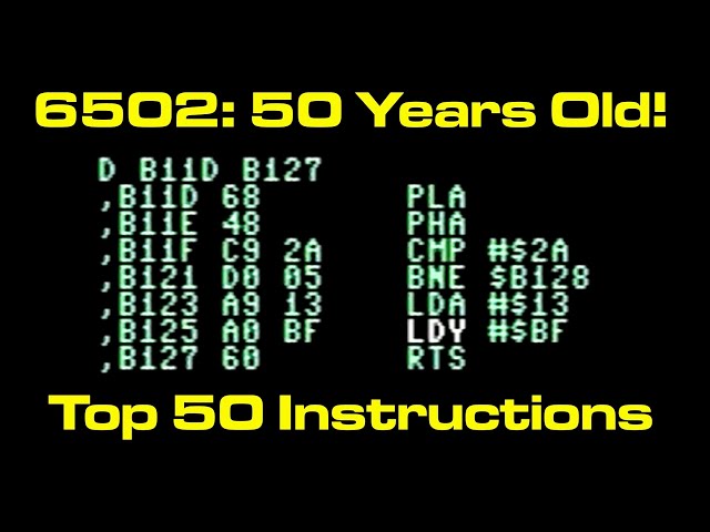 Clasificamos cada instrucción del 6502: Desde la ROM de la Commodore 64