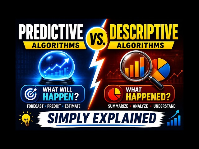 Predictive vs. Descriptive Algorithms in Data Mining Simply Explained