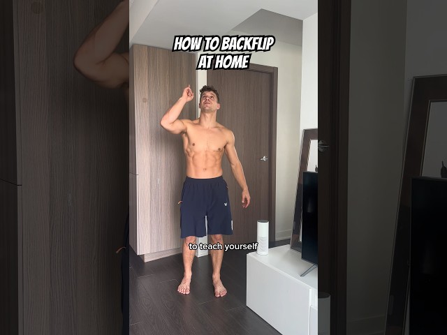 How to backflip at home #backflip #tutorial
