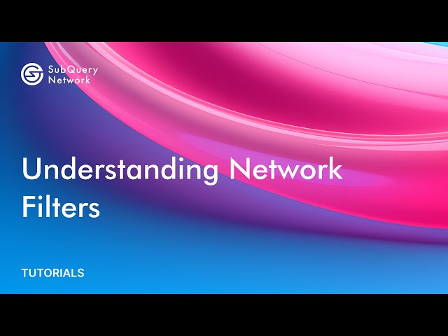 Understanding Network Filters | SubQuery