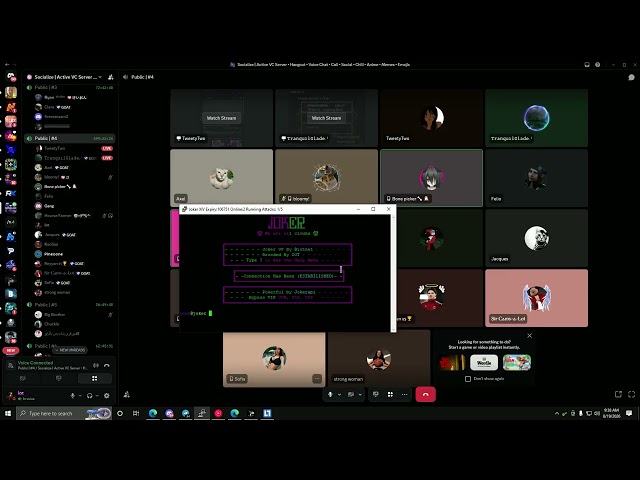 Joker vs discord voice