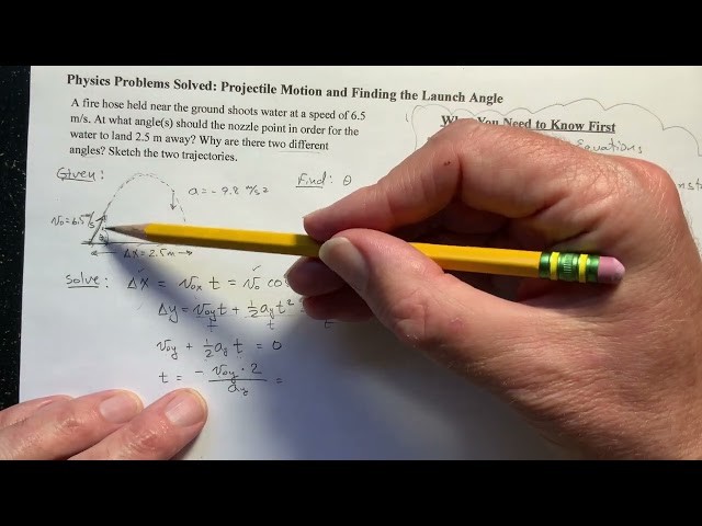 Finding the Launch Angle of a Projectile - A Physics Problem Solved