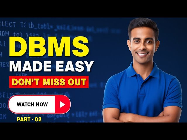 The Beginner's Guide to DBMS Made SIMPLE | Don't miss THIS!
