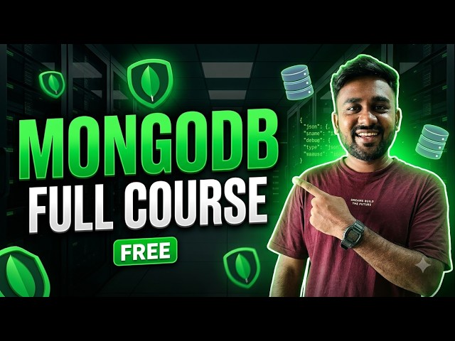 🚀 MongoDB Full Course for FREE | Complete MongoDB Tutorial for Beginners in (Hindi)