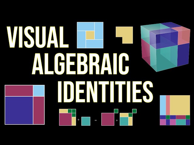 Visual Algebraic Identities: A Tour de Force #SoME4