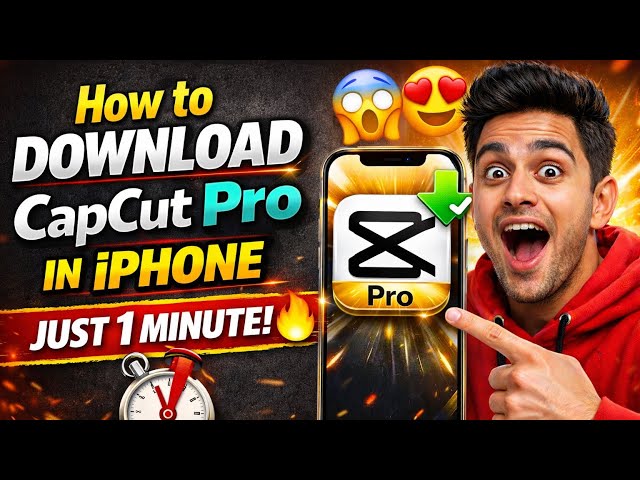 "How To Download CapcutPro In iphone IOS 😱🔥 capcut Kaise Download Kare? | 100% Official ✅