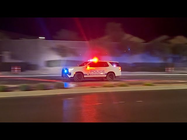 Henderson Police Department - 2 West Units Responding Code 3 