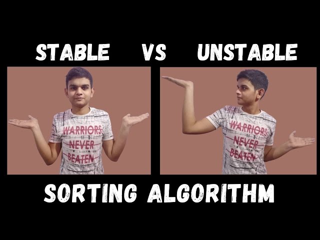 Stable Sort vs Unstable Sort Algorithm || Full Explaination