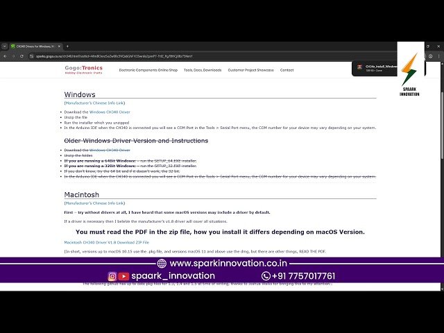 How to install ch340 driver for Arduino uno, nano 
