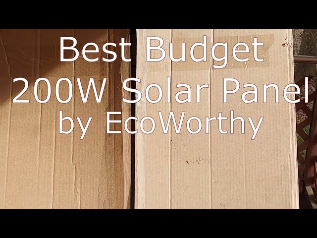 Best Budget 200-watt Solar Panel by Eco Worthy