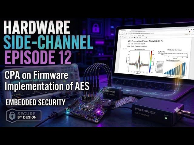 EP 12 | Hardware Hacking: CPA attack on firmware implementation of AES - ChipWhisperer Nano