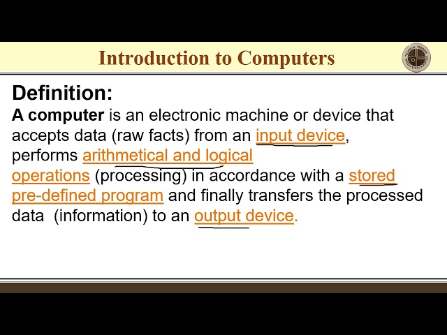 COMPUTER STUDIES FORM 1: INTRODUCTION TO COMPUTERS