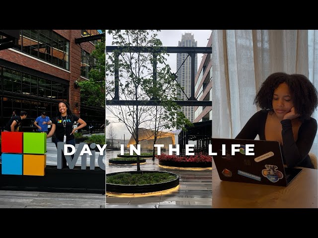 DAY IN THE LIFE OF A MICROSOFT SOFTWARE ENGINEER👩🏽‍💻 | Navigating the AI Craze & Tech uncertainty
