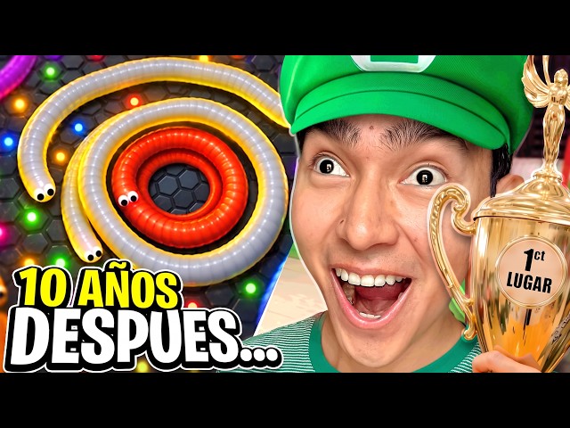 TOP 1 in Slither.io... But 10 YEARS later!!