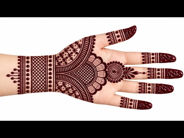Easy stylish front hand mehndi design | Simple Mehandi designs | Latest new mehndi design | mehendi 