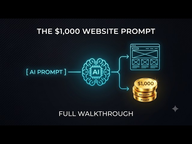 I Found the Secret AI Prompt That Builds $1,000 Websites (Full Walkthrough)