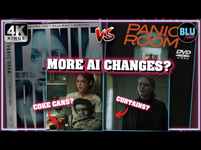PANIC ROOM 4K COMPARISON | AI Changes? Quality Upgrade? Sony Steelbook vs Superbit DVD | 4K Kings