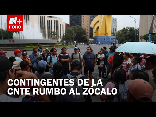 Reforma Avenue closures due to CNTE mega-march - Expreso de la Mañana