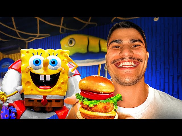 EU EXPERIMENTEI O VERDADEIRO HAMBURGUER DE SIRI DO BOB ESPONJA  |  Siri Cascudo