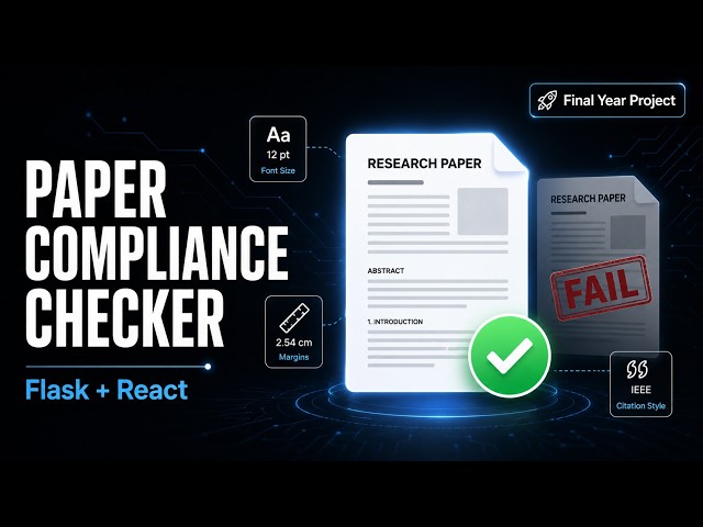 PaperCheck AI — Automated Research Paper Compliance Checker | Flask + React Final Year Project