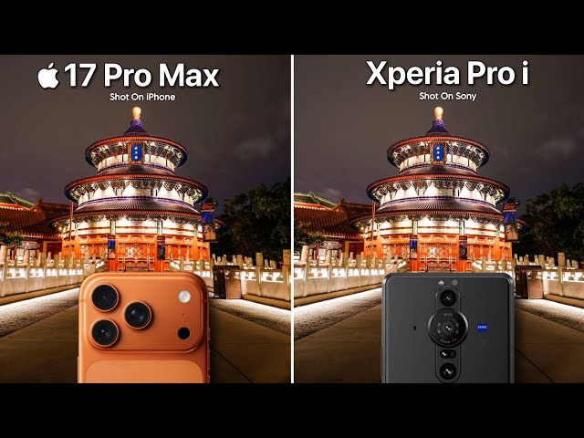 iPhone 17 Pro Max vs. Sony Xperia Pro i | Comparación de pruebas de cámara