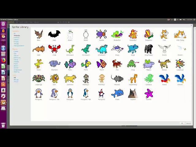 Create animation using scratch