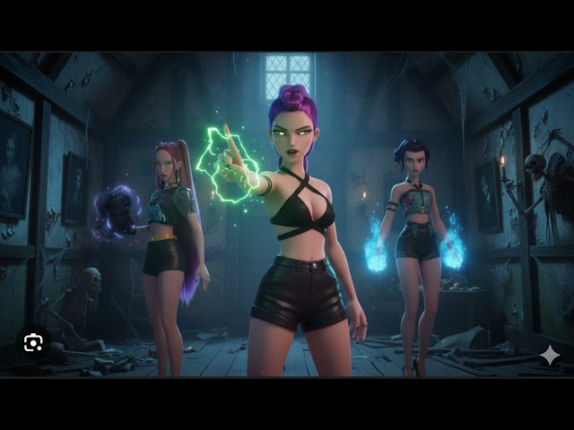 KPop Demon Hunters 2 Huntrix fighting ghost at Ancient Ram Inn, England