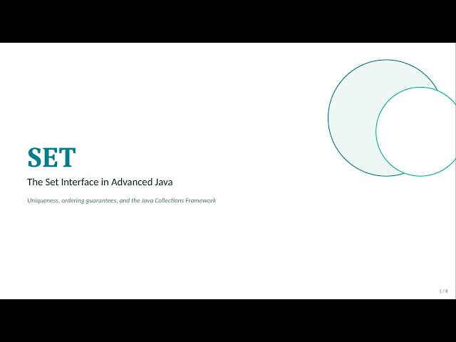 Java Set | Advanced Java Collections Framework