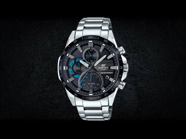 Edifice Casio Solar Powered Chronograph Analog Black Dial Men's Watch