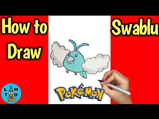 How to Draw Swablu | Swablu Pokémon Drawing