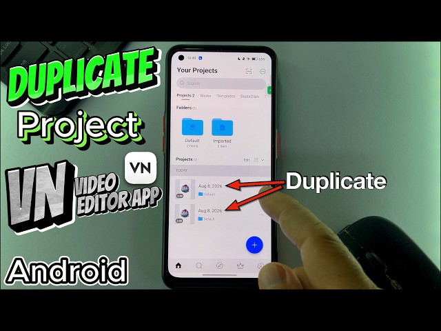 How to Duplicate Project in VN Video Editor App on Android Phone