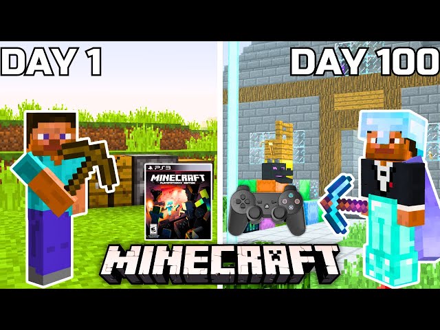 I Survived 100 Days In Minecraft PS3 Edition
