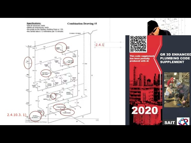 SAIT PLUMBING SUPPLEMENT CODE APPENDIX SUPER SIZED COMMERCIAL DRAWING