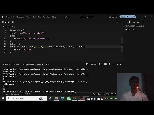 Javascript intro and scripting difference between Python and Javascript.