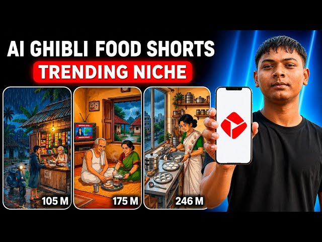 Al Ghibli Food Short Video Kaise Banaye Using Just 1 Prompt || Ai Automation 2026