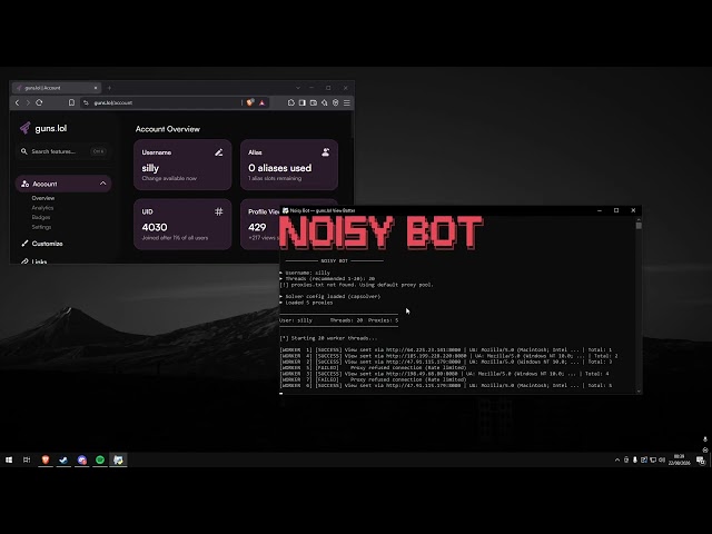 Guns.lol FREE viewbotter 2026 V2 Noisy Bot
