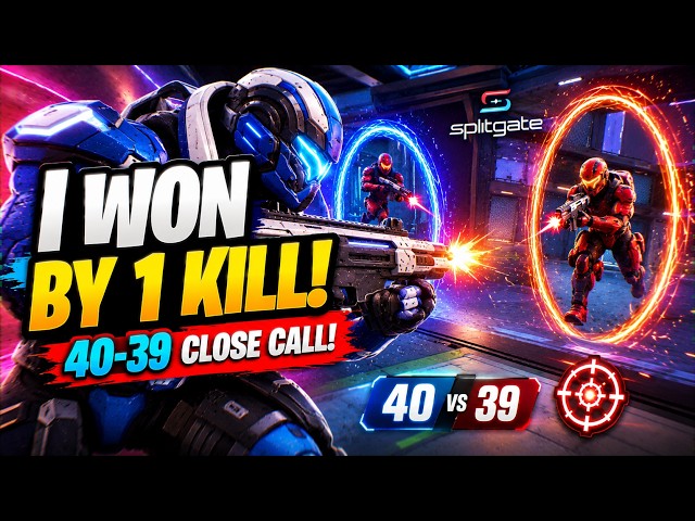 I Won by 1 Kill! Splitgate 40-39 Close Call 🎯