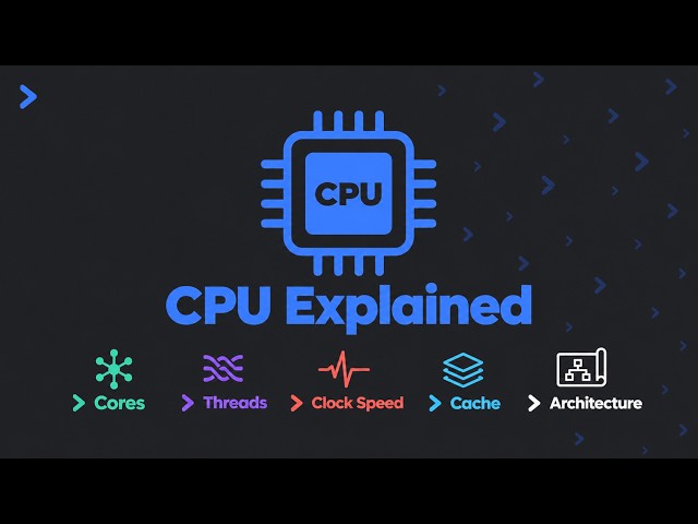 How a CPU Actually Works (Cores, Threads, Cache Explained)