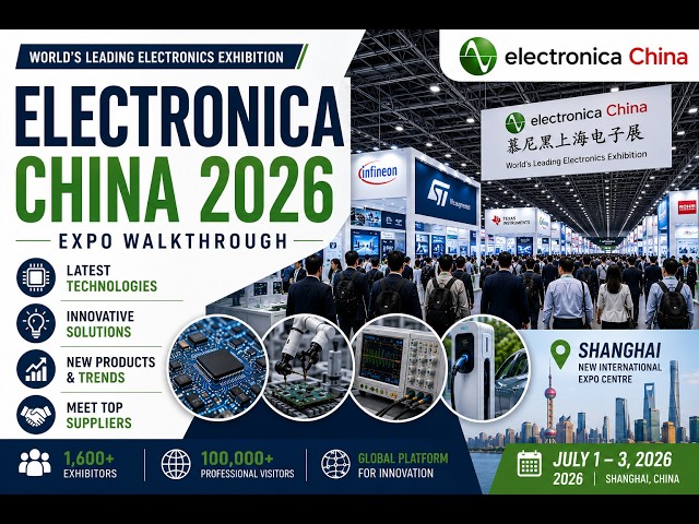 Electronica China Shanghai 2026 | Electronics Suppliers, Innovations & Full Expo Walkthrough +Names
