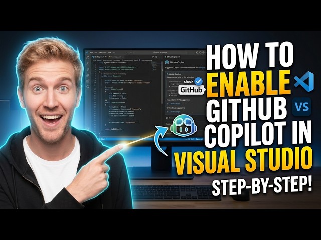 How To ENABLE GitHub Copilot In Visual Studio (QUICK & EASY) 2026