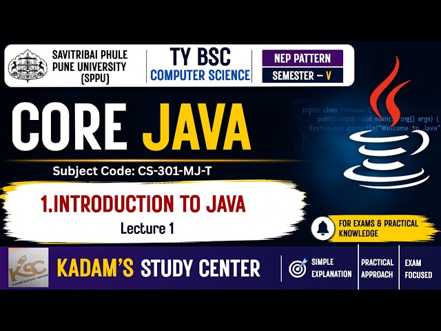 TY BCS || Semester 5 || Core Java || 1. An Introduction to Java || Lecture 1 || NEP Pattern || SPPU