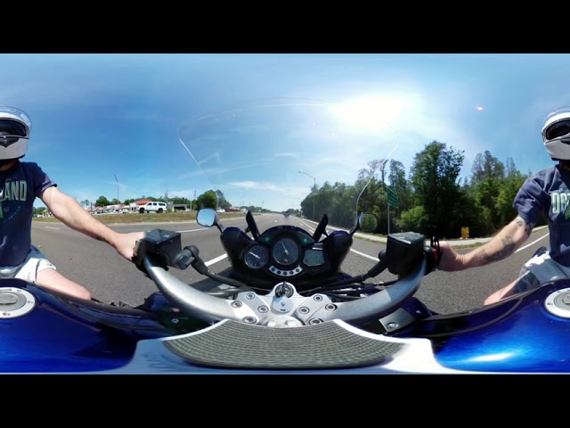 Quick 360 motorcycle ride in time lapse (oops)