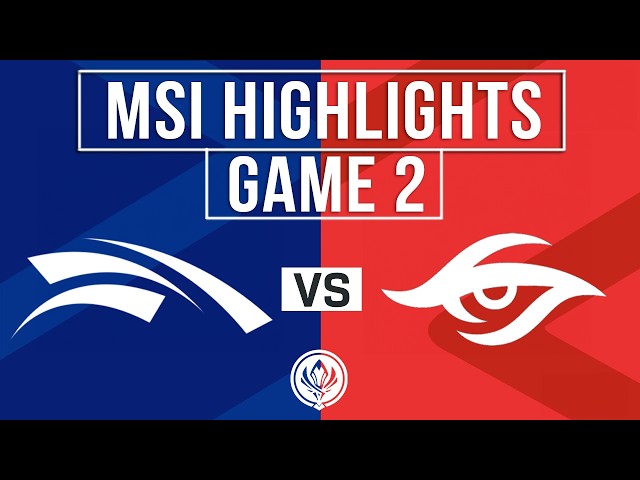 HLE vs TSW Highlights Game 2 | MSI 2026 Bracket Stage | Hanwha Life vs Team Secret Whales