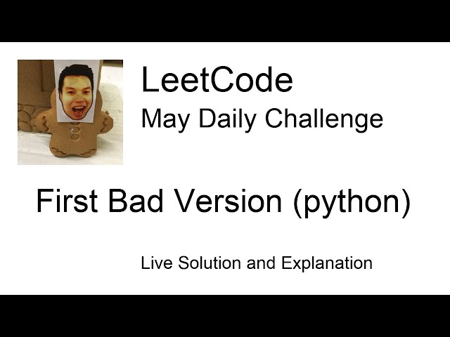 Daily Leetcode #31: May 01, 2020 - First Bad Version